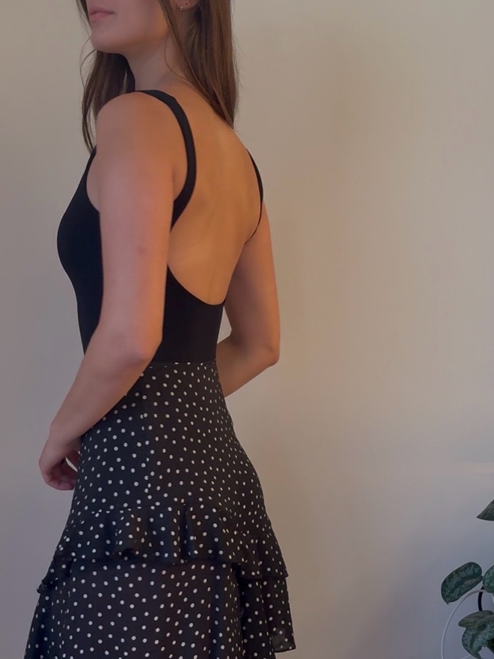 Scoop-Back Stretch Bodysuit